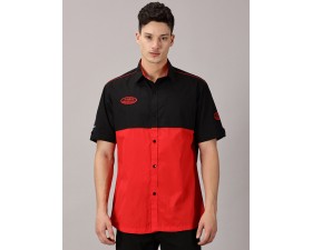 POLOKOŠILE (TRIČKO S LÍMEČKEM) ČERNO-ČERVENÉ - JAWA - (UNISEX)